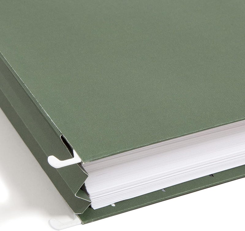 Smead Hanging File Pocket, 1-3/4" Expansion, Letter Size, Standard Green, 25 per Box (64218) - Image 3